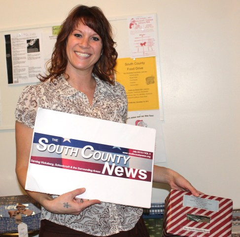 Mandy Miller collected money at Christmas time for the South County News as part of her many volunteer efforts for the community.