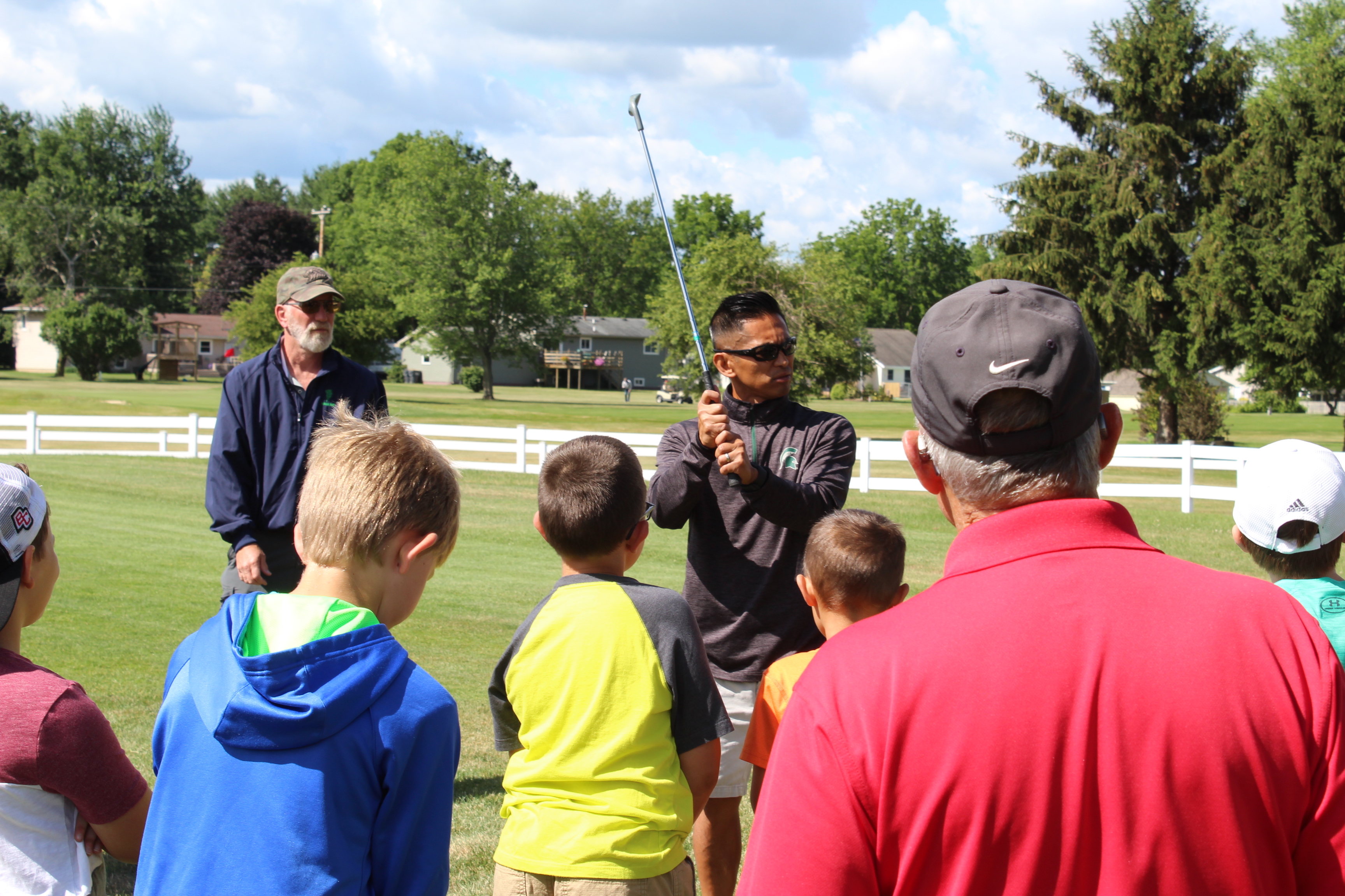 Indian Run Junior Clinic- Rosaline teaching