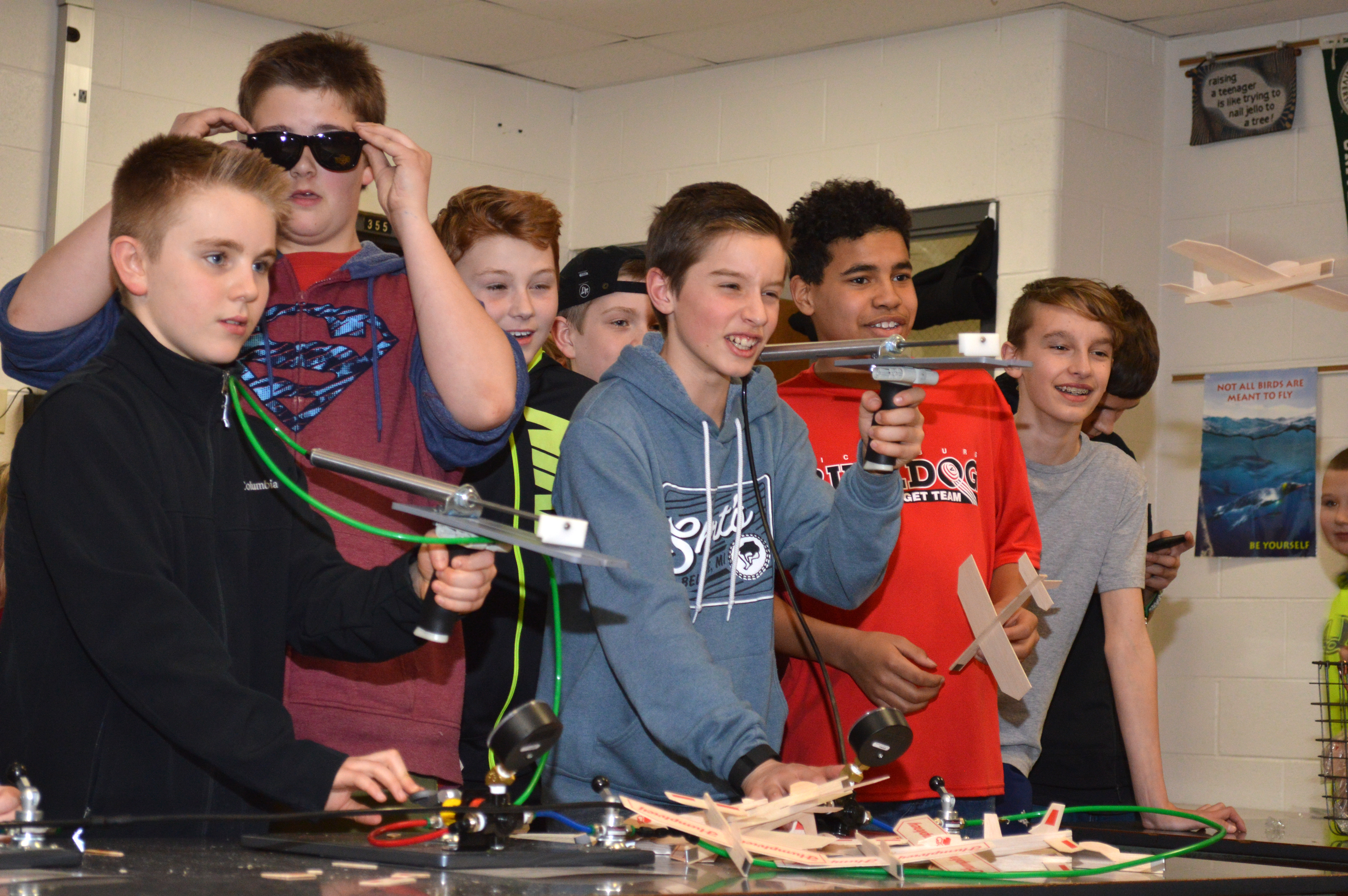 middle school science fair - would really like to use this pic there is just a cut line to go with