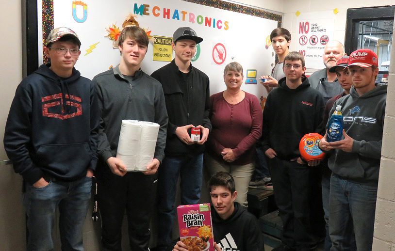 First hour Computerized Manufacturing food drive