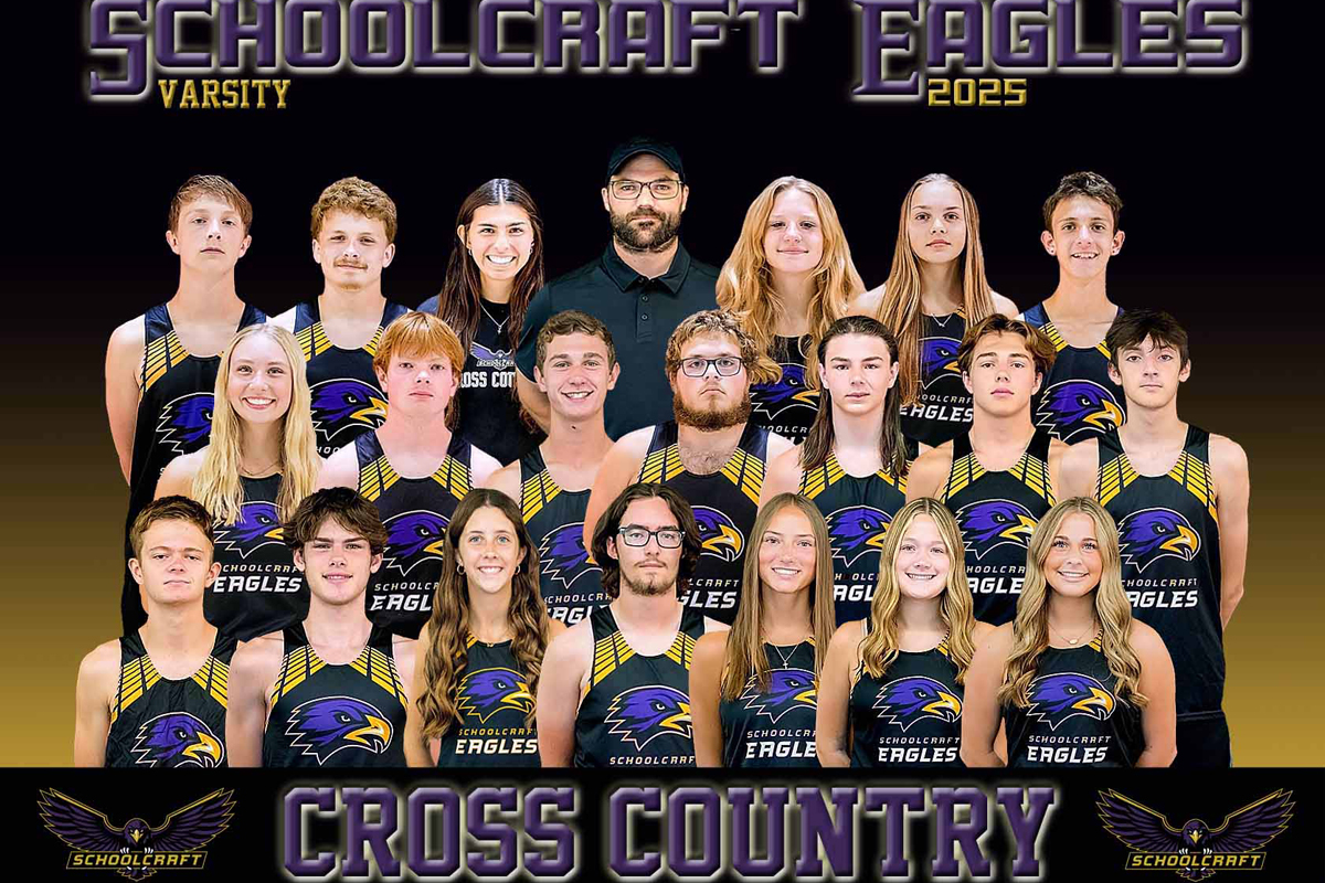 Schoolcraft's varsity cross country team for Fall 2025.