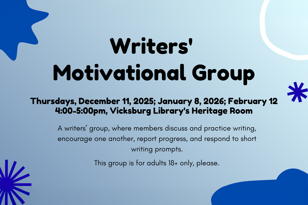 Writers' Motivational Group at Vicksburg District Library.