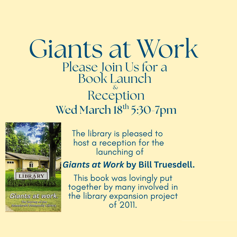 Giants at Work reception flyer.