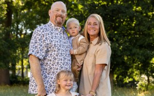 A couple with two young grandchildren.