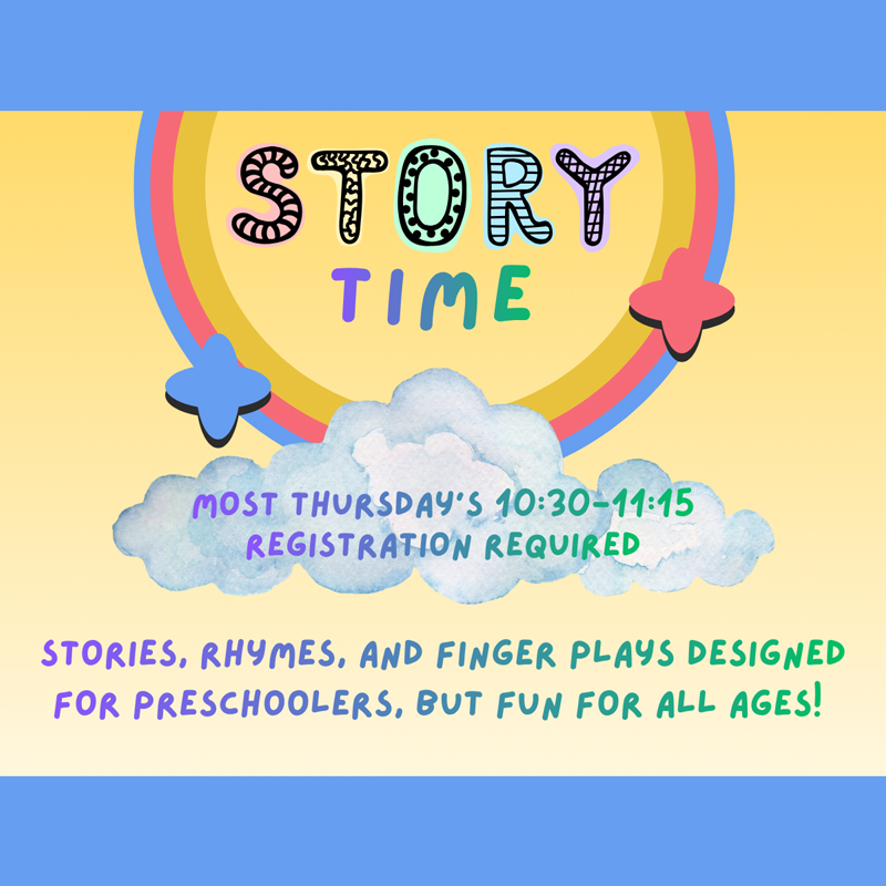 Story Time at Schoolcraft Community Library.