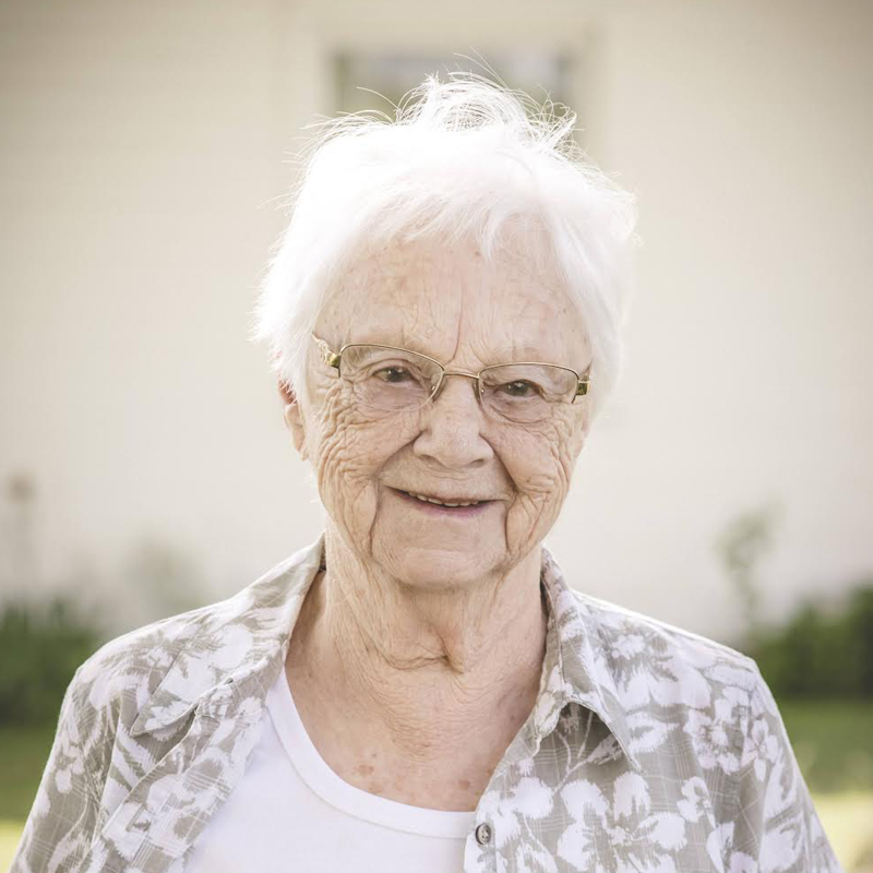 A 100 year old woman, Marion Hobaugh.