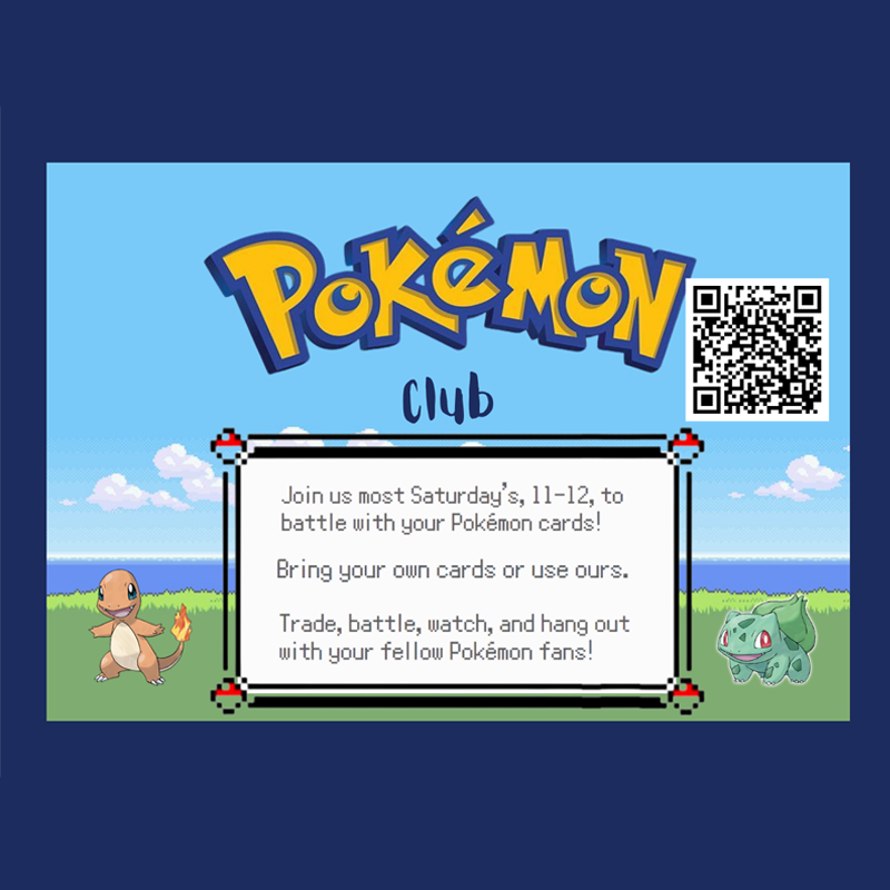 Pokemon Club at Schoolcraft Community Library.